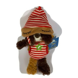 Sleepy Caps by April Kind “Woofy Dog”-Plush Lovey Plush Fold Down Night Cap-Nwt